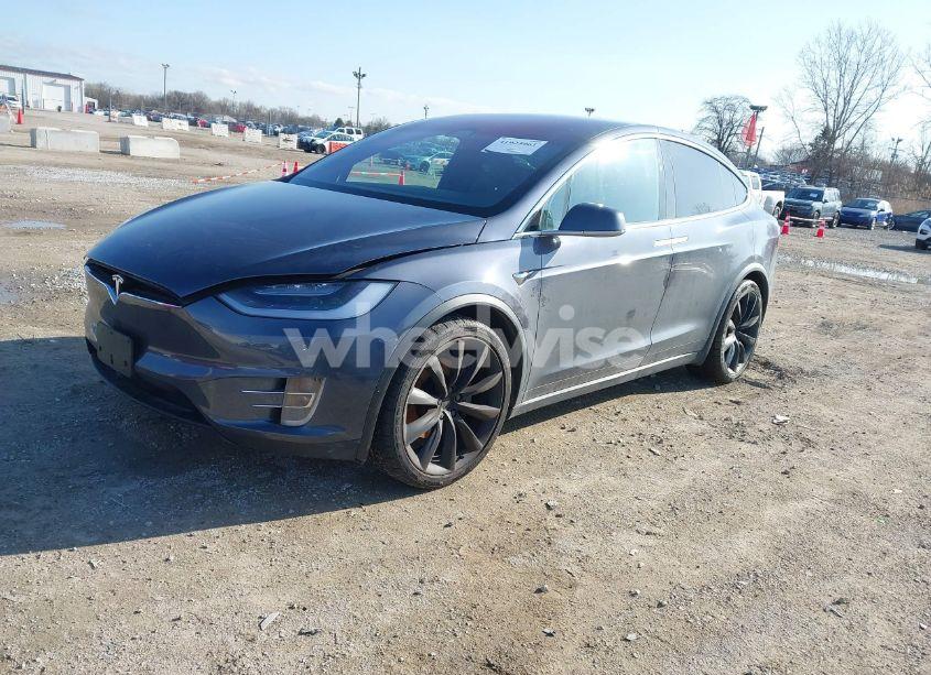 Photo 2 of 2020 Tesla Model X LONG RANGE DUAL MOTOR ALL-WHEEL DRIVE/LONG RANGE PLUS DUAL MOTOR ALL-WHEEL DRIVE (VIN 5YJXCBE2XLF230629)