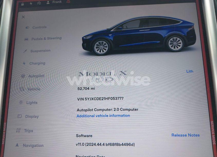 Photo 7 of 2017 Tesla Model X 100D/75D/90D (VIN 5YJXCDE21HF053777)