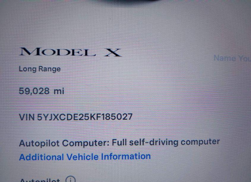 Photo 16 of 2019 Tesla Model X 100D/75D/LONG RANGE/STANDARD RANGE (VIN 5YJXCDE25KF185027)