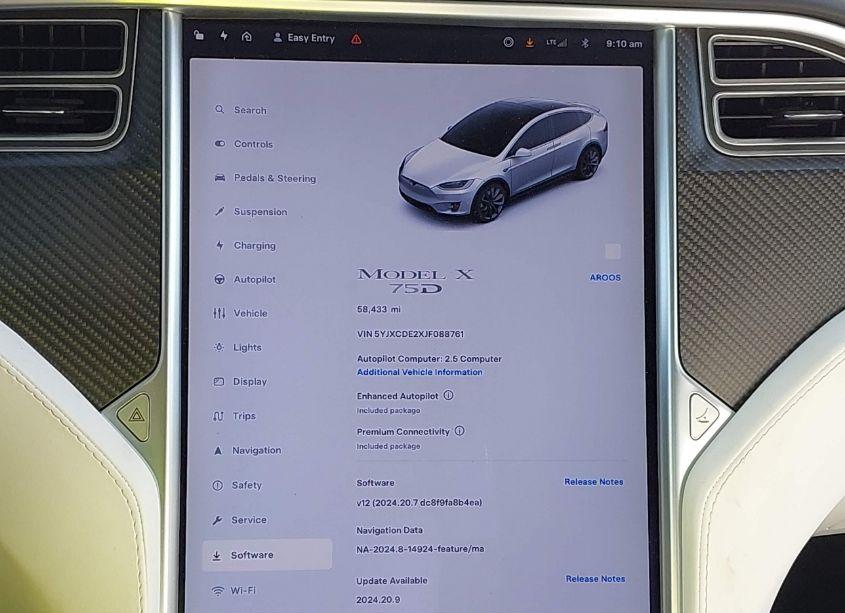 Photo 7 of 2018 Tesla Model X 100D/75D/P100D (VIN 5YJXCDE2XJF088761)