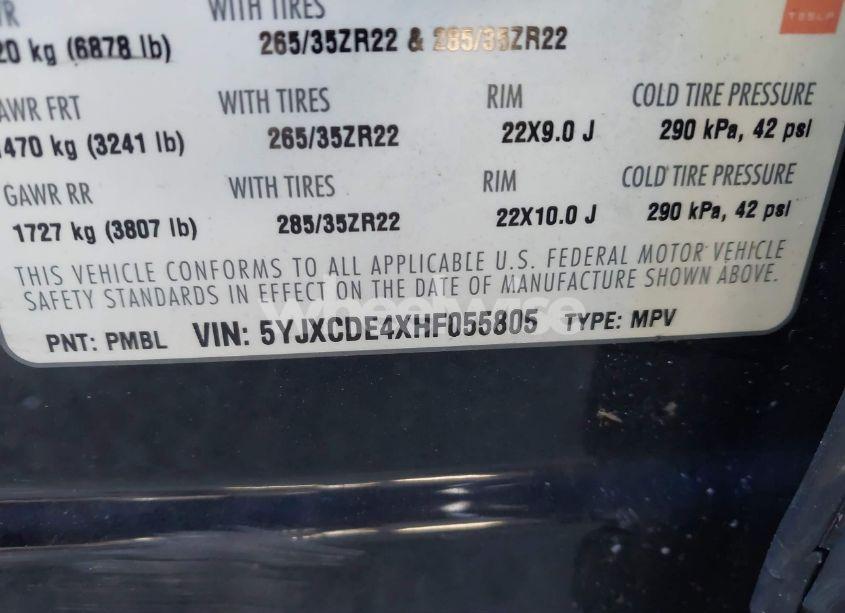 Photo 9 of 2017 Tesla Model X P100D (VIN 5YJXCDE4XHF055805)