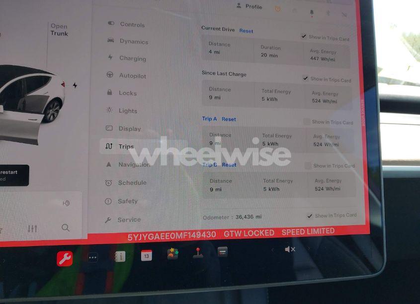 Photo 7 of 2021 Tesla Model Y LONG RANGE DUAL MOTOR ALL-WHEEL DRIVE (VIN 5YJYGAEE0MF149430)