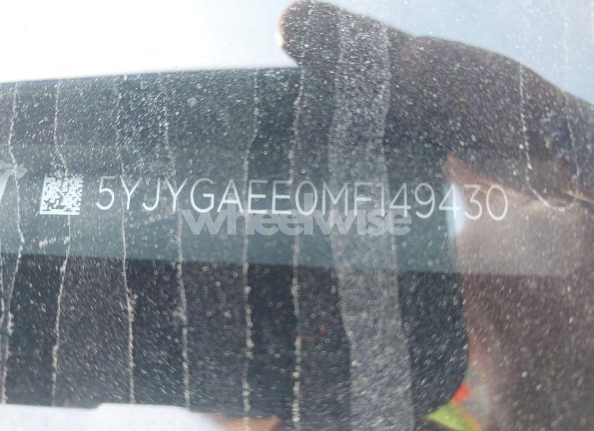 Photo 9 of 2021 Tesla Model Y LONG RANGE DUAL MOTOR ALL-WHEEL DRIVE (VIN 5YJYGAEE0MF149430)