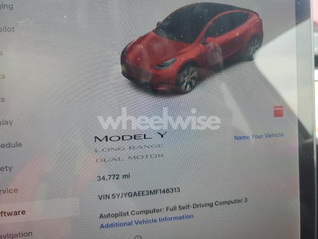 Photo 7 of 2021 TESLA MODEL Y (VIN 5YJYGAEE3MF146313)