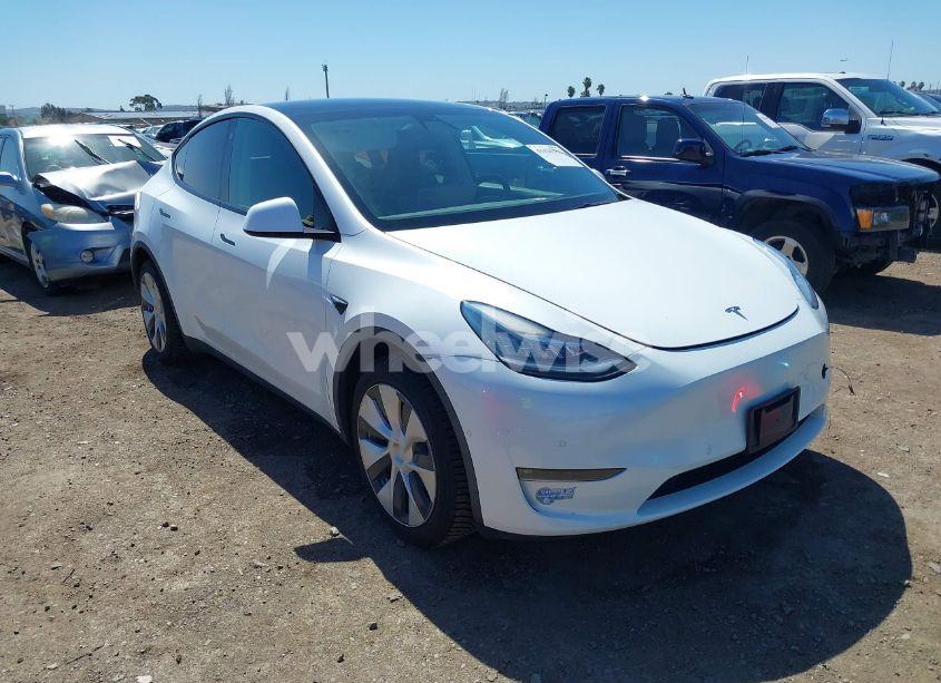 2021 Tesla Model Y LONG RANGE DUAL MOTOR ALL-WHEEL DRIVE (VIN 5YJYGAEE3MF172961) main photo