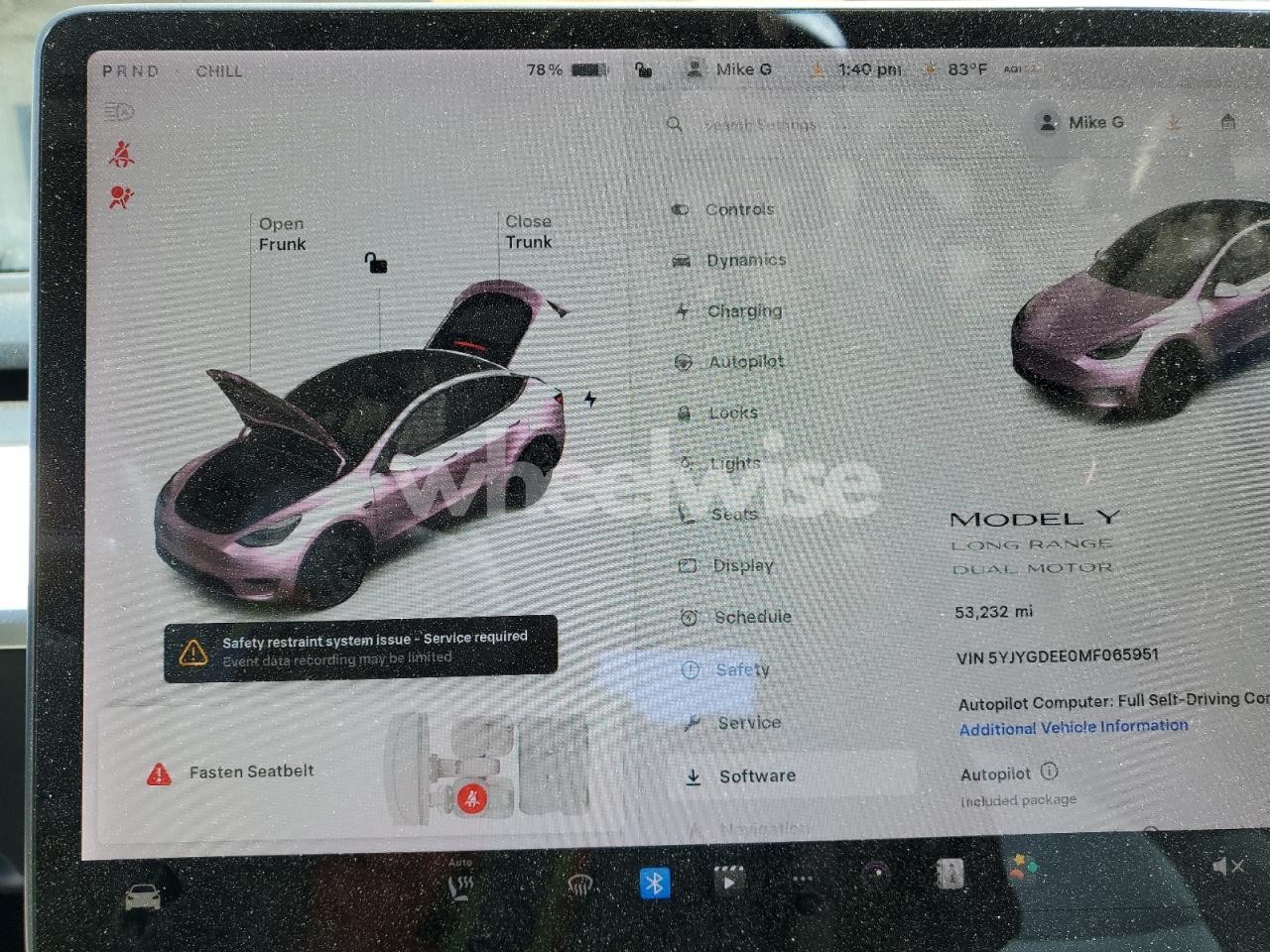 Photo 9 of 2021 TESLA MODEL Y (VIN 5YJYGDEE0MF065951)