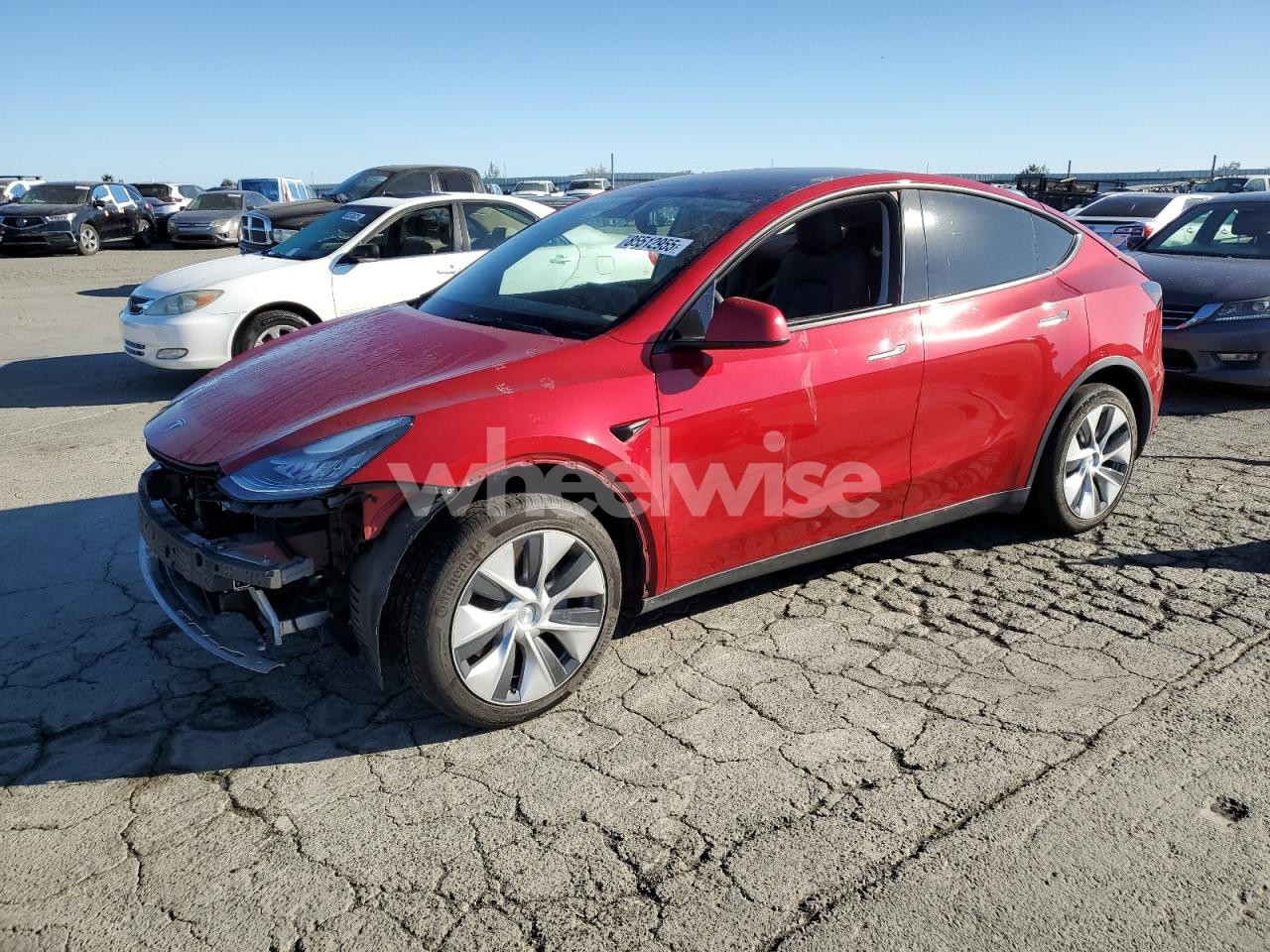 2021 TESLA MODEL Y (VIN 5YJYGDEE0MF093846) main photo