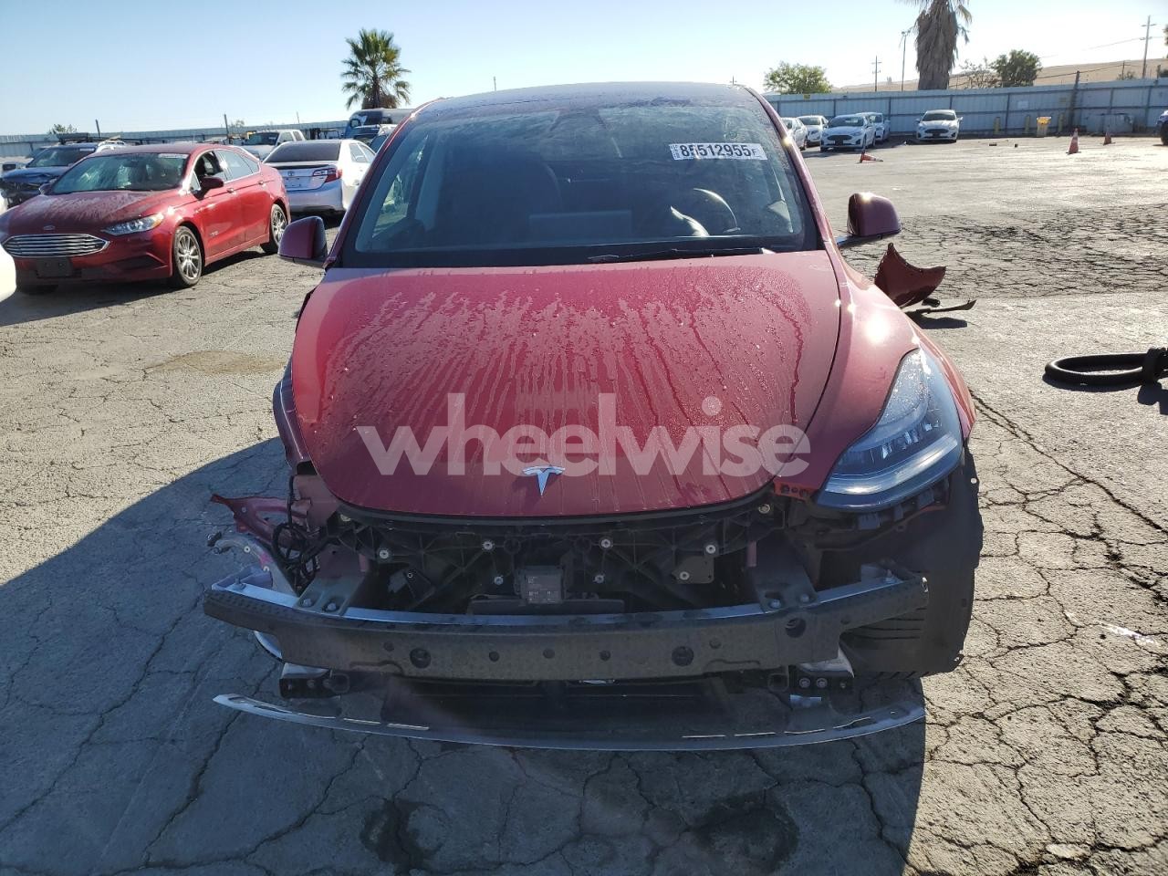 Photo 5 of 2021 TESLA MODEL Y (VIN 5YJYGDEE0MF093846)