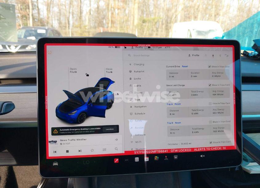 Photo 7 of 2021 Tesla Model Y LONG RANGE DUAL MOTOR ALL-WHEEL DRIVE (VIN 5YJYGDEE0MF198841)