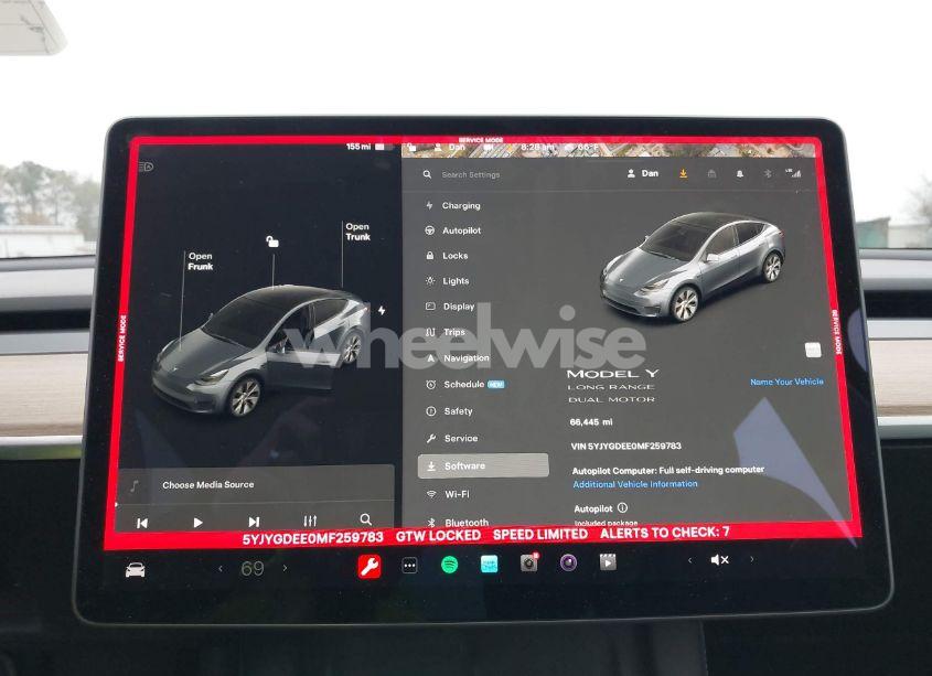 Photo 7 of 2021 Tesla Model Y LONG RANGE DUAL MOTOR ALL-WHEEL DRIVE (VIN 5YJYGDEE0MF259783)