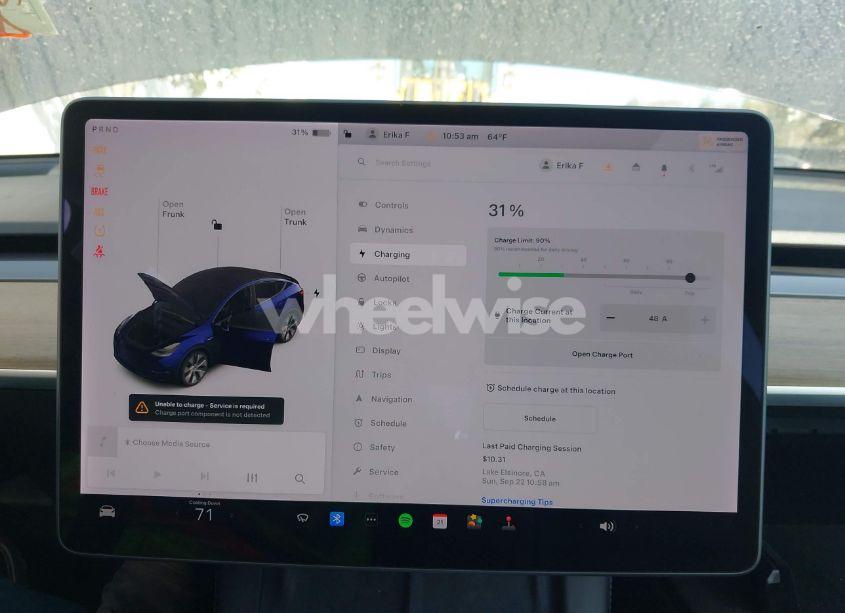 Photo 13 of 2021 Tesla Model Y LONG RANGE DUAL MOTOR ALL-WHEEL DRIVE (VIN 5YJYGDEE0MF275885)