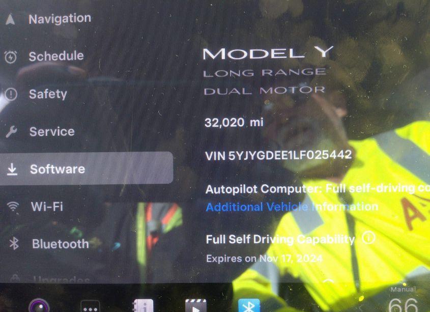 Photo 7 of 2020 Tesla Model Y LONG RANGE DUAL MOTOR ALL-WHEEL DRIVE (VIN 5YJYGDEE1LF025442)
