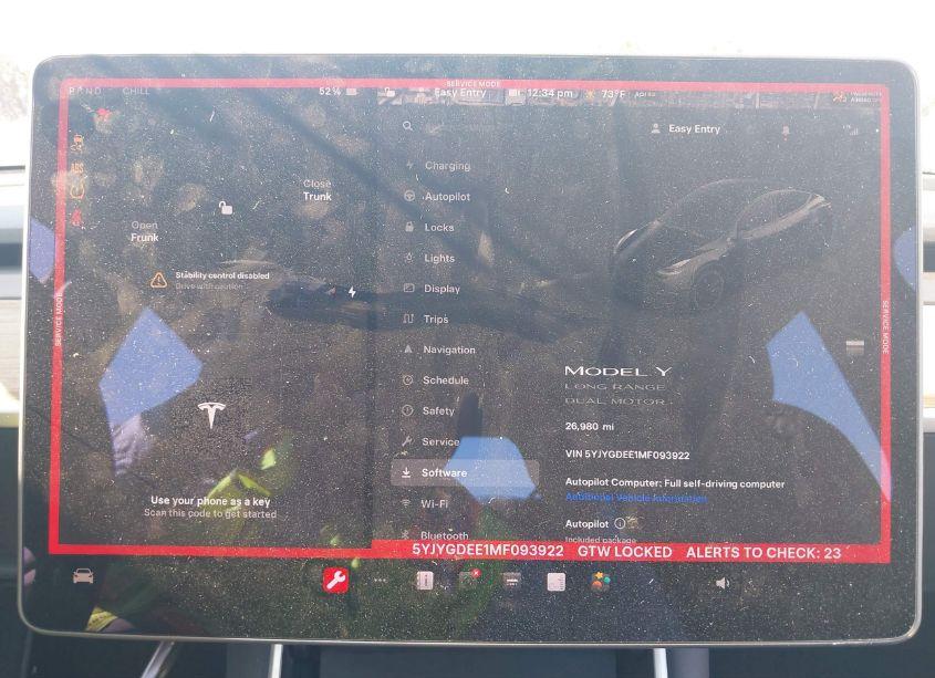 Photo 18 of 2021 Tesla Model Y LONG RANGE DUAL MOTOR ALL-WHEEL DRIVE (VIN 5YJYGDEE1MF093922)