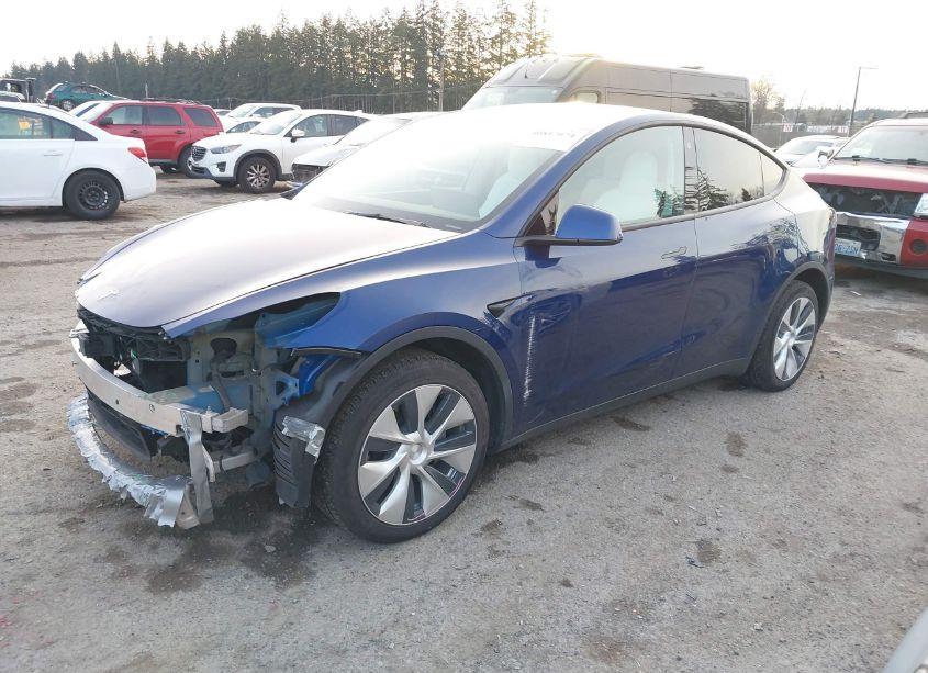 Photo 2 of 2021 Tesla Model Y LONG RANGE DUAL MOTOR ALL-WHEEL DRIVE (VIN 5YJYGDEE1MF108483)