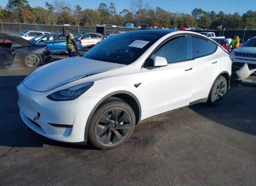 Photo 2 of 2021 Tesla Model Y LONG RANGE DUAL MOTOR ALL-WHEEL DRIVE (VIN 5YJYGDEE1MF174869)