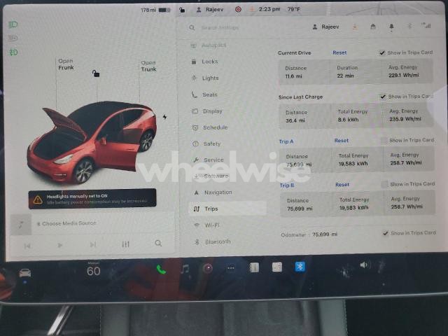 Photo 9 of 2021 TESLA MODEL Y (VIN 5YJYGDEE1MF196368)