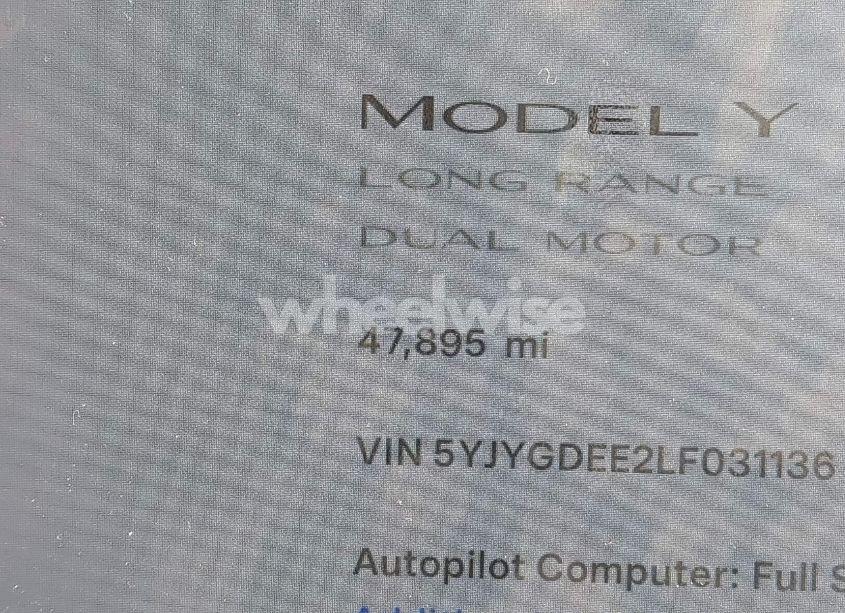 Photo 16 of 2020 Tesla Model Y LONG RANGE DUAL MOTOR ALL-WHEEL DRIVE (VIN 5YJYGDEE2LF031136)