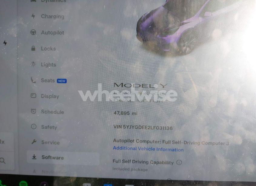 Photo 7 of 2020 Tesla Model Y LONG RANGE DUAL MOTOR ALL-WHEEL DRIVE (VIN 5YJYGDEE2LF031136)