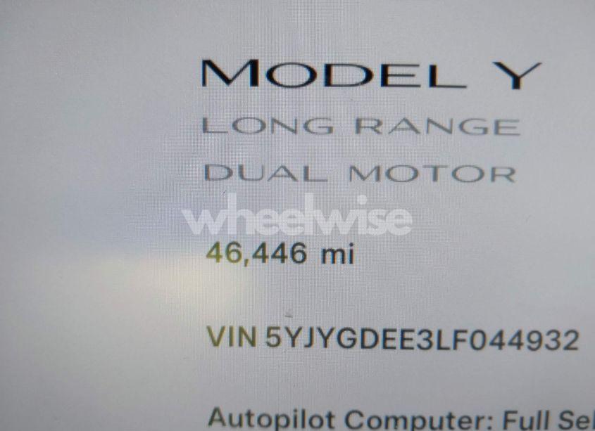 Photo 15 of 2020 Tesla Model Y LONG RANGE DUAL MOTOR ALL-WHEEL DRIVE (VIN 5YJYGDEE3LF044932)