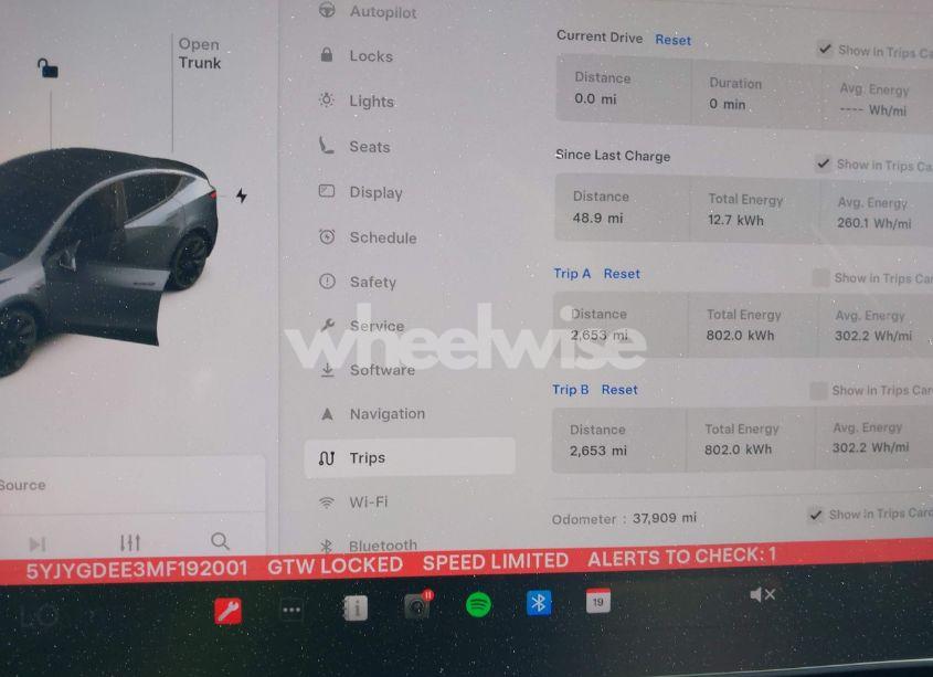 Photo 7 of 2021 Tesla Model Y LONG RANGE DUAL MOTOR ALL-WHEEL DRIVE (VIN 5YJYGDEE3MF192001)