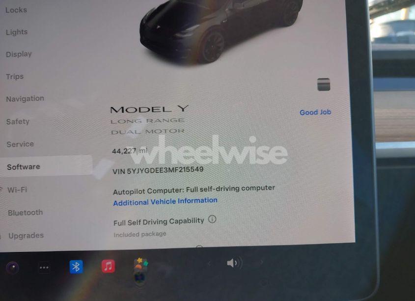 Photo 18 of 2021 Tesla Model Y LONG RANGE DUAL MOTOR ALL-WHEEL DRIVE (VIN 5YJYGDEE3MF215549)