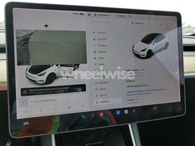 Photo 2 of 2020 TESLA MODEL Y (VIN 5YJYGDEE4LF017318)
