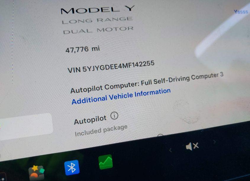 Photo 14 of 2021 Tesla Model Y LONG RANGE DUAL MOTOR ALL-WHEEL DRIVE (VIN 5YJYGDEE4MF142255)