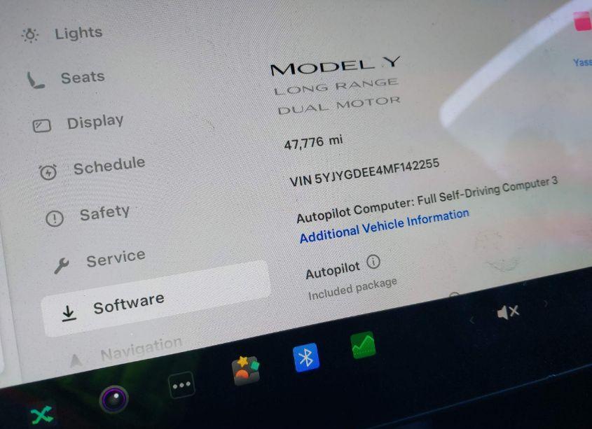 Photo 7 of 2021 Tesla Model Y LONG RANGE DUAL MOTOR ALL-WHEEL DRIVE (VIN 5YJYGDEE4MF142255)