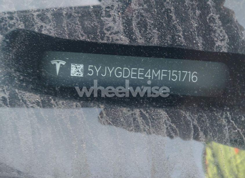 Photo 9 of 2021 Tesla Model Y LONG RANGE DUAL MOTOR ALL-WHEEL DRIVE (VIN 5YJYGDEE4MF151716)