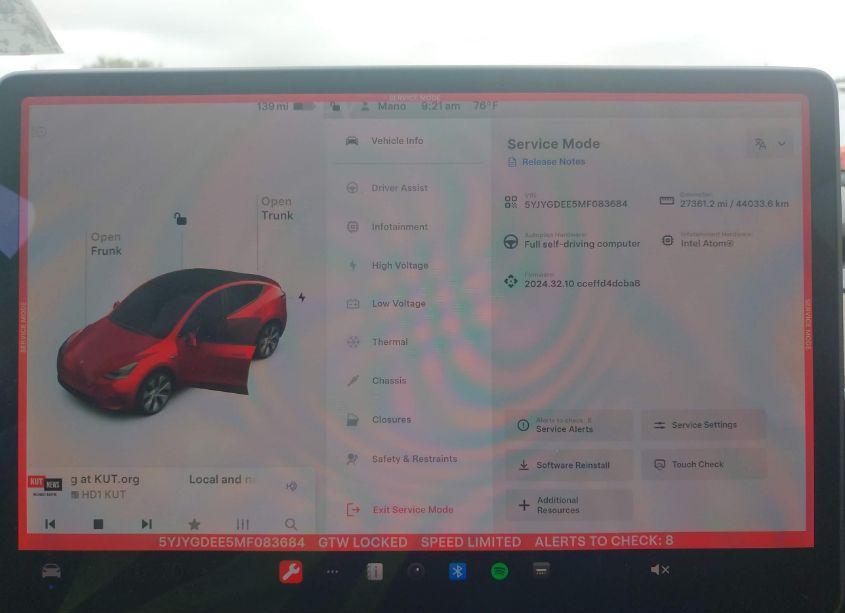 Photo 7 of 2021 Tesla Model Y LONG RANGE DUAL MOTOR ALL-WHEEL DRIVE (VIN 5YJYGDEE5MF083684)