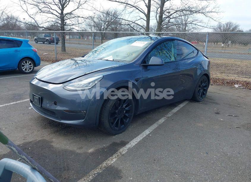 Photo 2 of 2021 Tesla Model Y LONG RANGE DUAL MOTOR ALL-WHEEL DRIVE (VIN 5YJYGDEE5MF125626)
