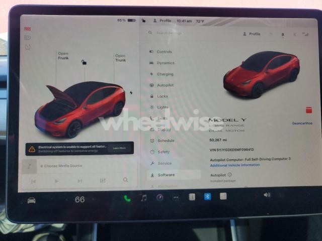 Photo 10 of 2021 TESLA MODEL Y (VIN 5YJYGDEE6MF096413)