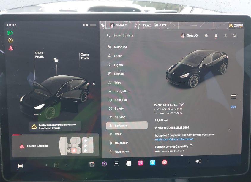 Photo 18 of 2021 Tesla Model Y LONG RANGE DUAL MOTOR ALL-WHEEL DRIVE (VIN 5YJYGDEE6MF239697)