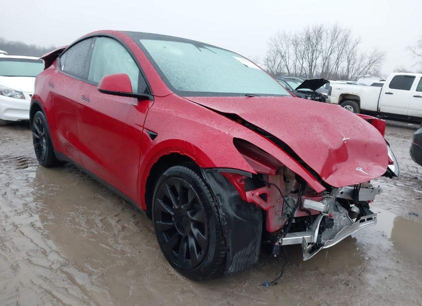 2021 Tesla Model Y LONG RANGE DUAL MOTOR ALL-WHEEL DRIVE (VIN 5YJYGDEE6MF300014) main photo