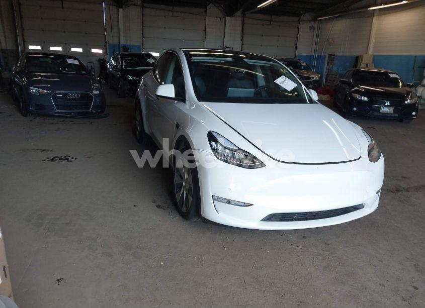 2020 Tesla Model Y LONG RANGE DUAL MOTOR ALL-WHEEL DRIVE (VIN 5YJYGDEE7LF050362) main photo