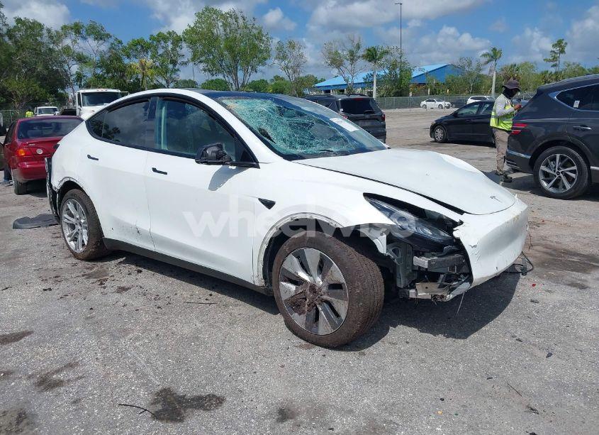 2021 Tesla Model Y LONG RANGE DUAL MOTOR ALL-WHEEL DRIVE (VIN 5YJYGDEE7MF077708) main photo