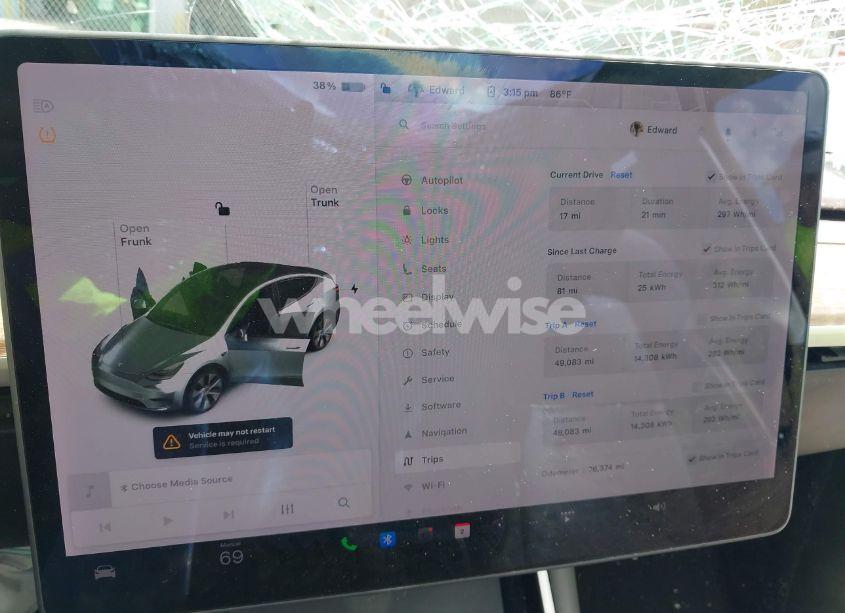 Photo 7 of 2021 Tesla Model Y LONG RANGE DUAL MOTOR ALL-WHEEL DRIVE (VIN 5YJYGDEE7MF077708)