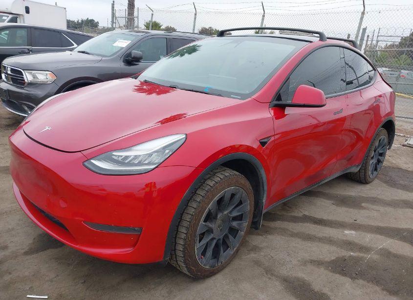 Photo 2 of 2021 Tesla Model Y LONG RANGE DUAL MOTOR ALL-WHEEL DRIVE (VIN 5YJYGDEE7MF088398)