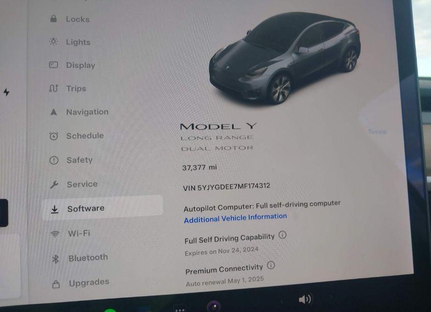 Photo 14 of 2021 Tesla Model Y LONG RANGE DUAL MOTOR ALL-WHEEL DRIVE (VIN 5YJYGDEE7MF174312)