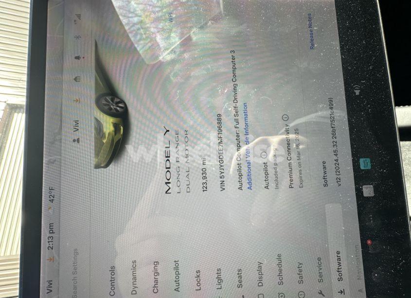 Photo 6 of 2021 Tesla Model Y LONG RANGE DUAL MOTOR ALL-WHEEL DRIVE (VIN 5YJYGDEE7MF196889)