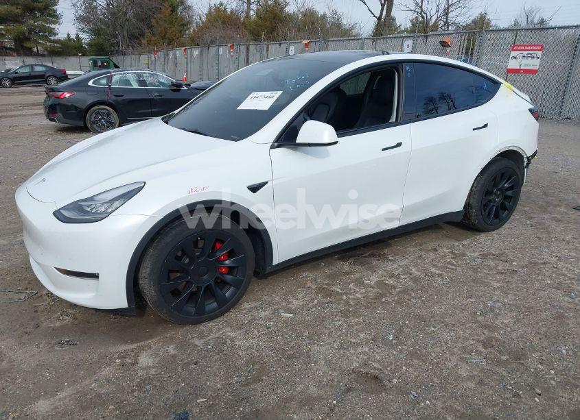 Photo 2 of 2021 Tesla Model Y LONG RANGE DUAL MOTOR ALL-WHEEL DRIVE (VIN 5YJYGDEE7MF299522)
