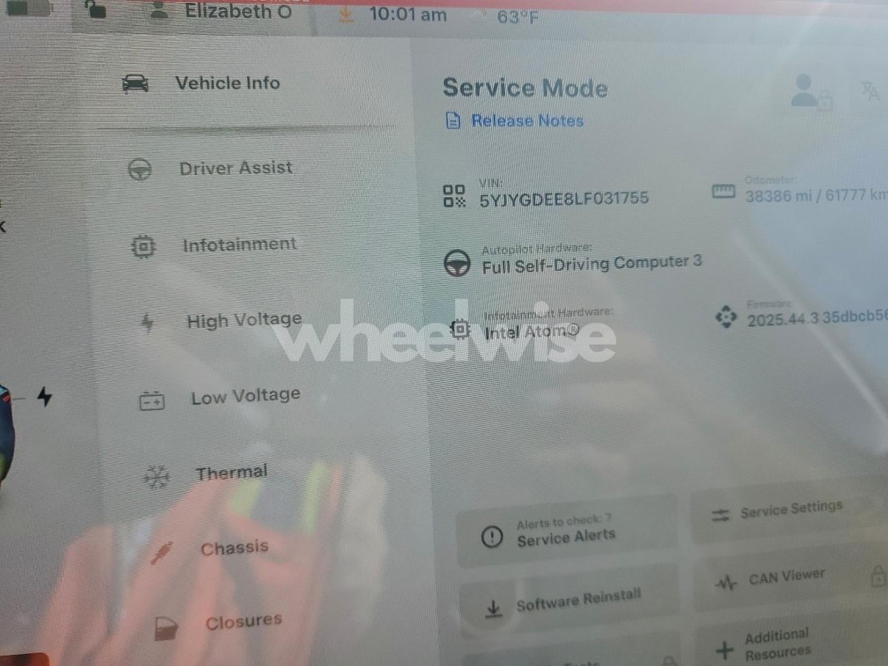 Photo 9 of 2020 TESLA MODEL Y (VIN 5YJYGDEE8LF031755)