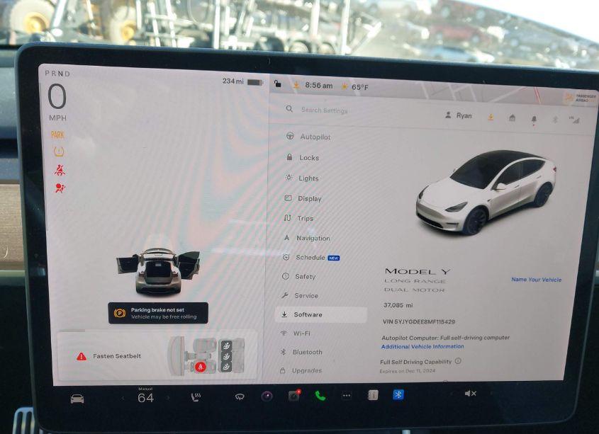 Photo 7 of 2021 Tesla Model Y LONG RANGE DUAL MOTOR ALL-WHEEL DRIVE (VIN 5YJYGDEE8MF115429)
