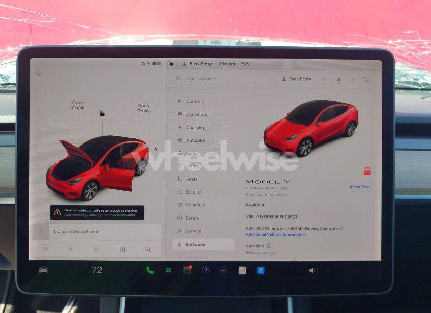 Photo 17 of 2020 Tesla Model Y LONG RANGE DUAL MOTOR ALL-WHEEL DRIVE (VIN 5YJYGDEE9LF009523)