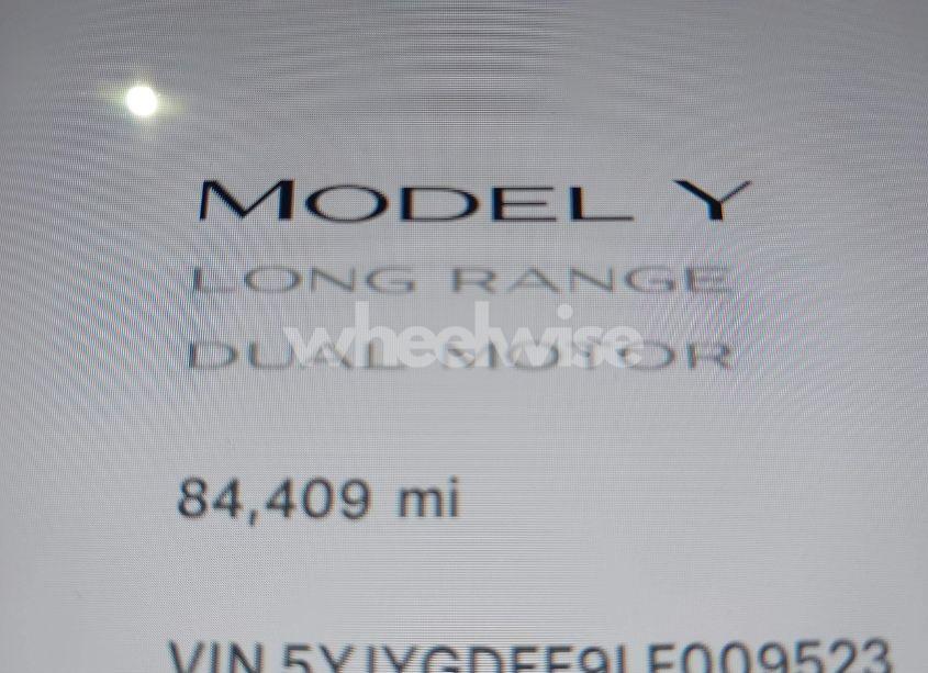 Photo 7 of 2020 Tesla Model Y LONG RANGE DUAL MOTOR ALL-WHEEL DRIVE (VIN 5YJYGDEE9LF009523)