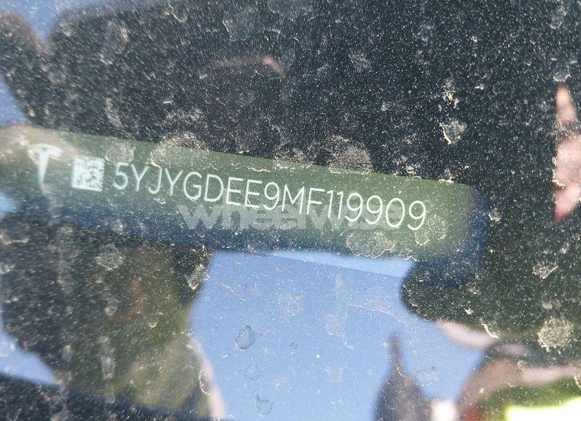 Photo 9 of 2021 Tesla Model Y LONG RANGE DUAL MOTOR ALL-WHEEL DRIVE (VIN 5YJYGDEE9MF119909)