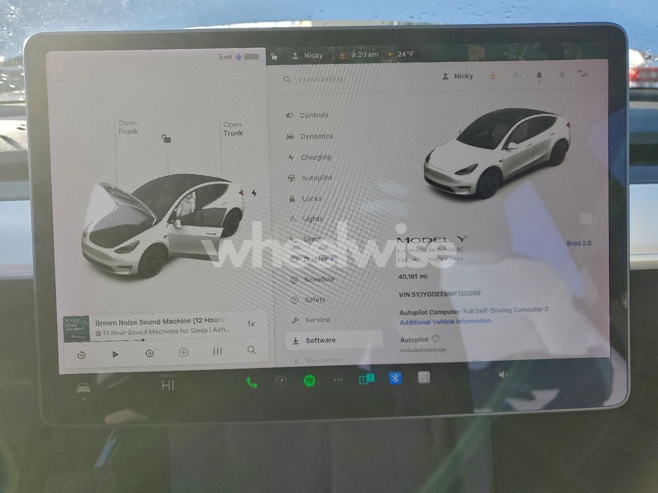 Photo 9 of 2021 TESLA MODEL Y (VIN 5YJYGDEE9MF130098)