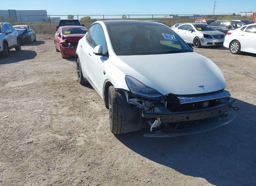 2020 Tesla Model Y LONG RANGE DUAL MOTOR ALL-WHEEL DRIVE (VIN 5YJYGDEEXLF027187) main photo