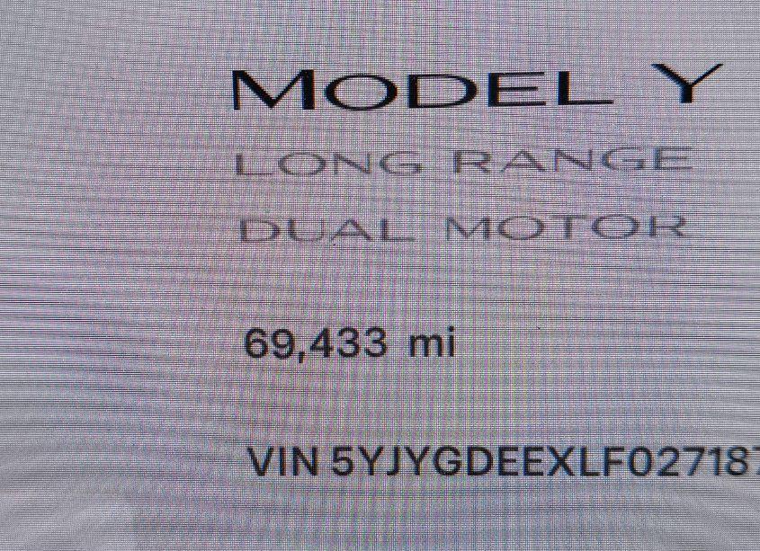 Photo 7 of 2020 Tesla Model Y LONG RANGE DUAL MOTOR ALL-WHEEL DRIVE (VIN 5YJYGDEEXLF027187)