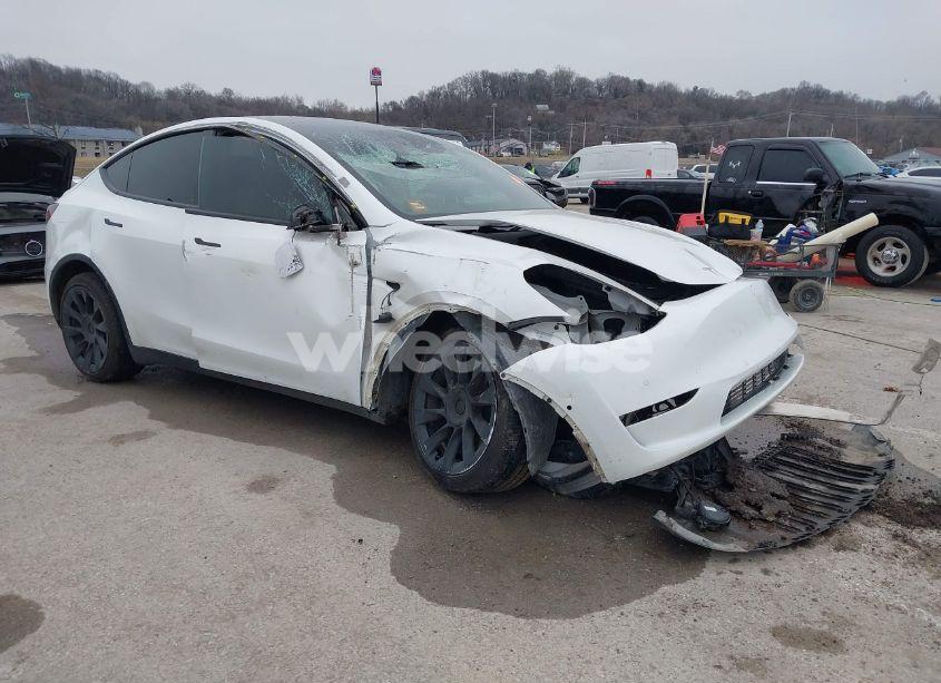 2021 Tesla Model Y LONG RANGE DUAL MOTOR ALL-WHEEL DRIVE (VIN 5YJYGDEEXMF071157) main photo